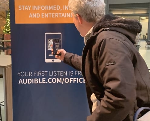 Audible Event QR Code Integrated Event Marketing